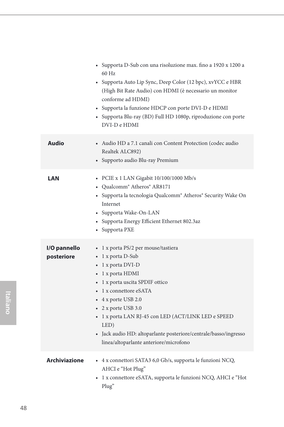 Italiano | ASRock B85M-ITX User Manual | Page 49 / 159