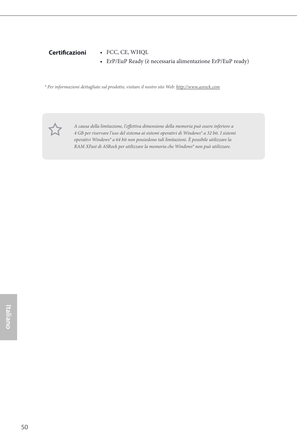 Italiano | ASRock B85M-ITX User Manual | Page 51 / 159