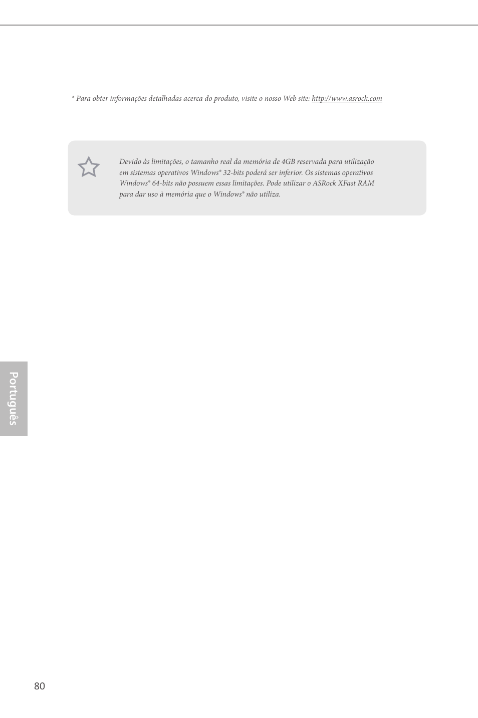 Por tuguês | ASRock B85M-ITX User Manual | Page 81 / 159