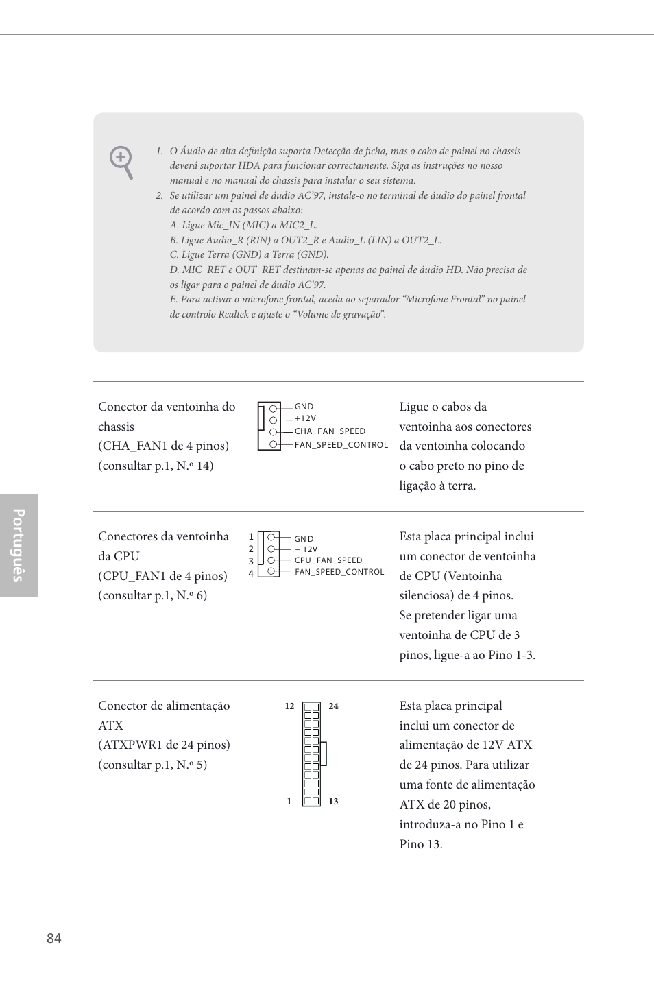 Por tuguês | ASRock B85M-ITX User Manual | Page 85 / 159