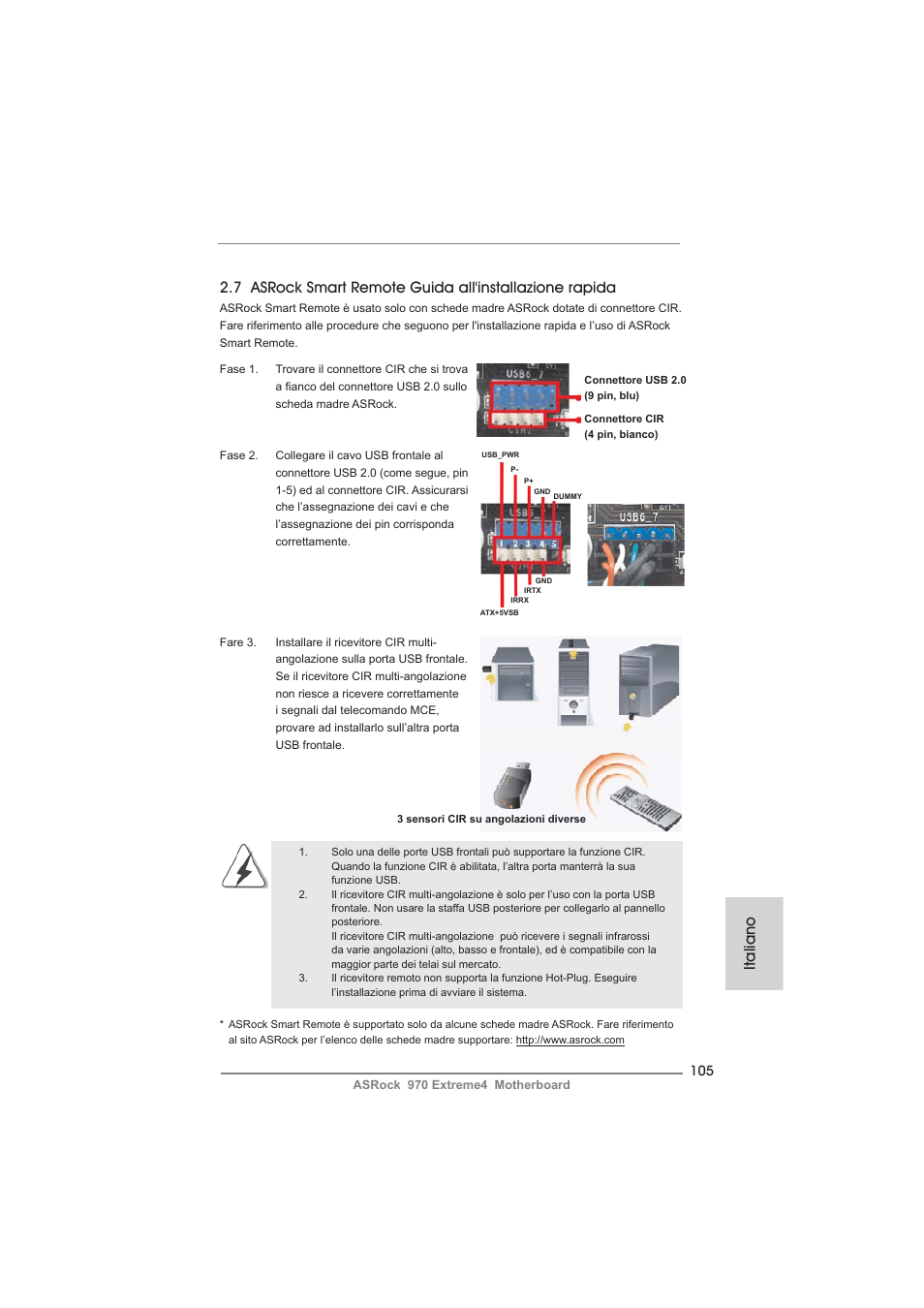 Italiano | ASRock 970 Extreme4 User Manual | Page 105 / 283