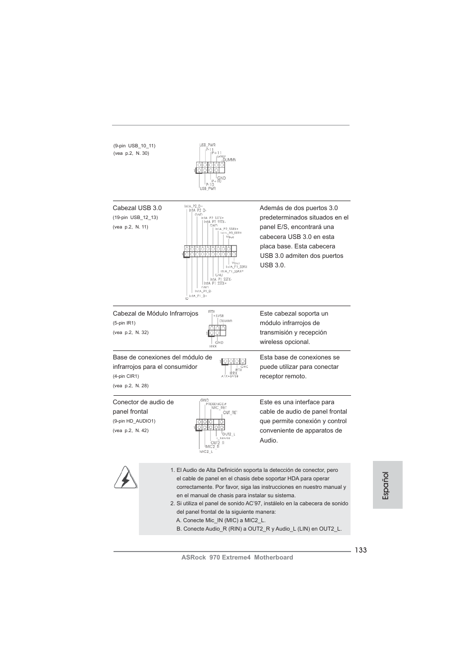 Español | ASRock 970 Extreme4 User Manual | Page 133 / 283