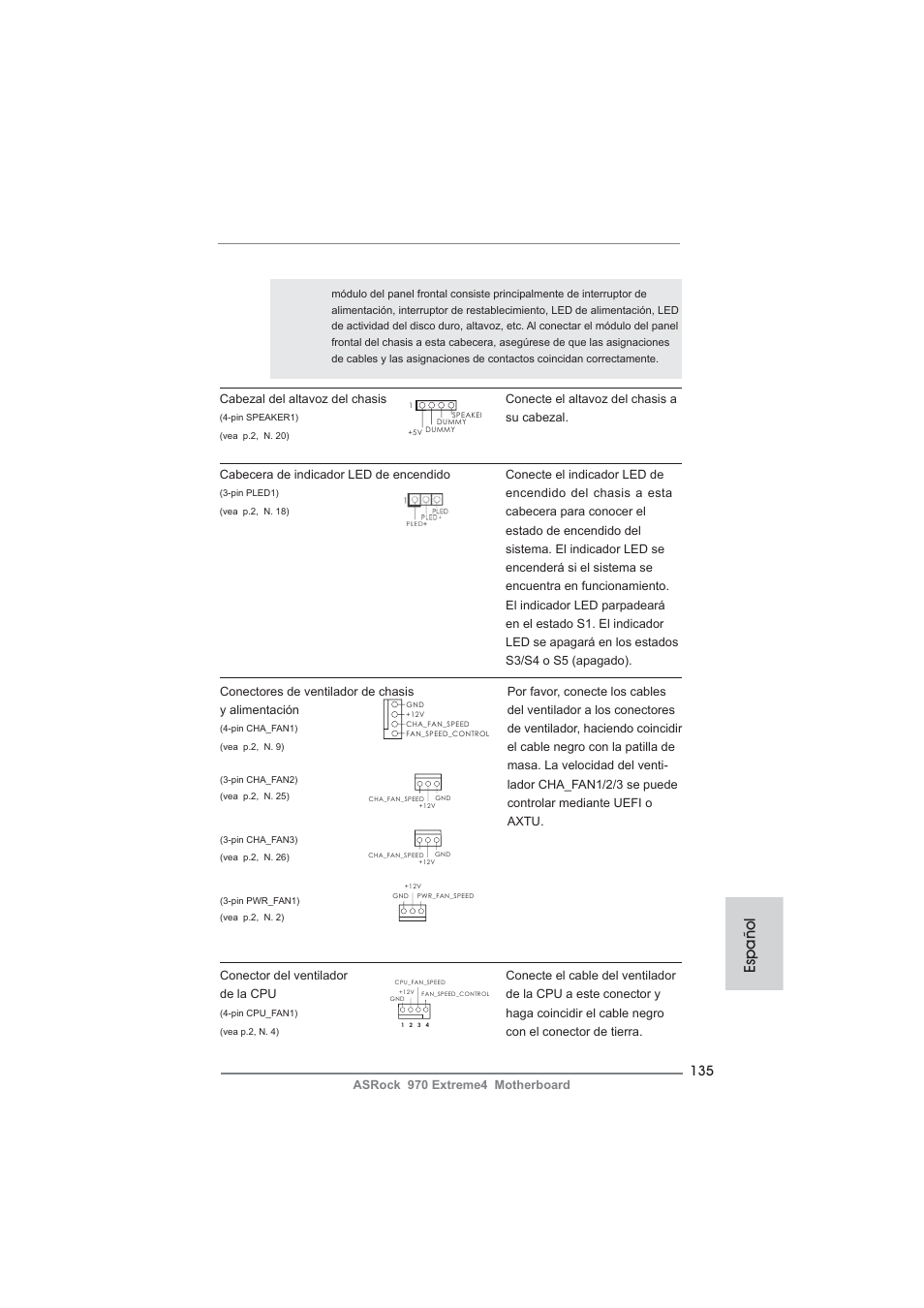 Español | ASRock 970 Extreme4 User Manual | Page 135 / 283