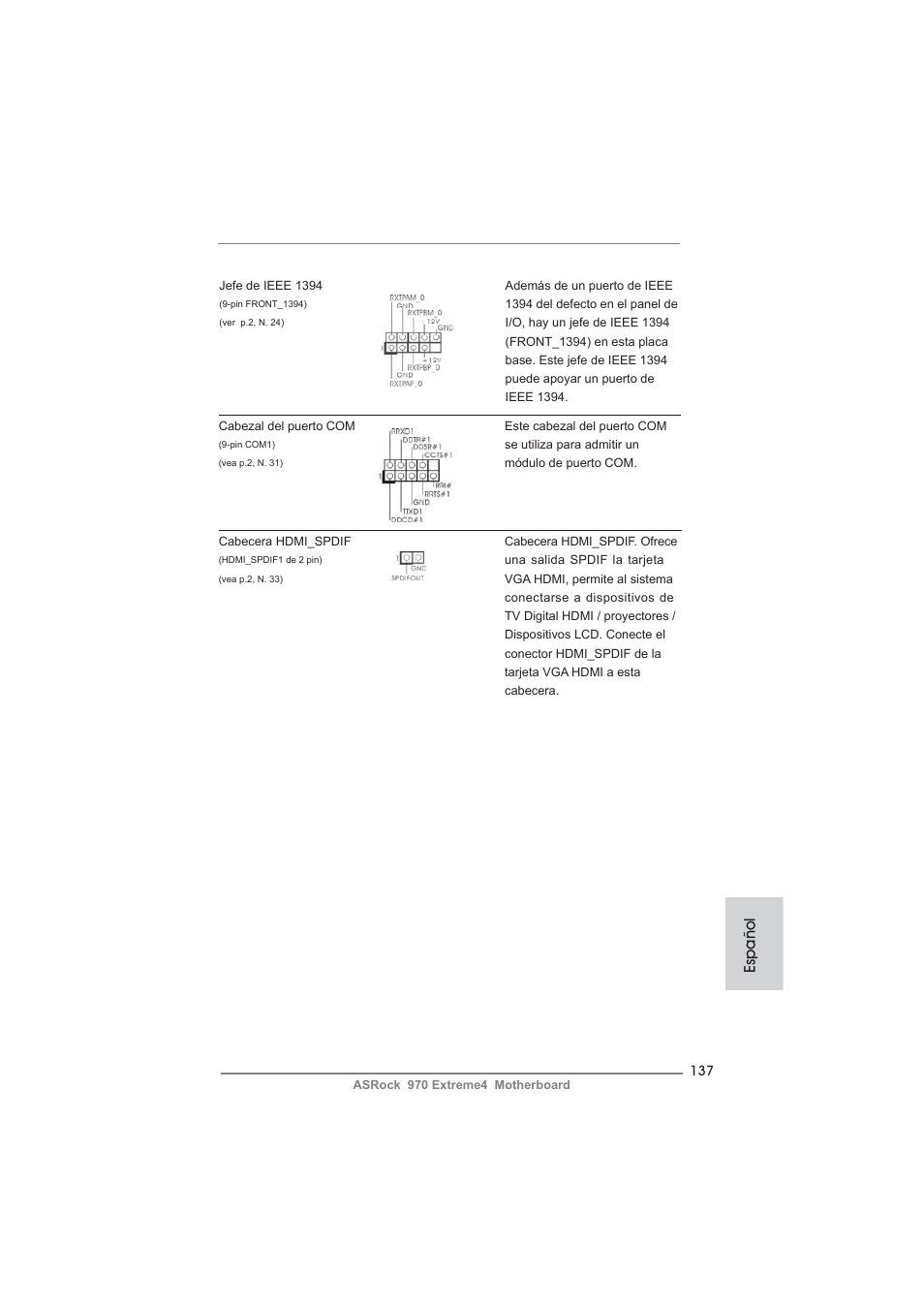Español | ASRock 970 Extreme4 User Manual | Page 137 / 283