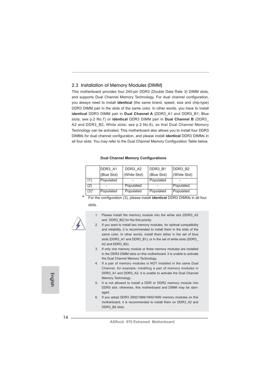 English | ASRock 970 Extreme4 User Manual | Page 14 / 283