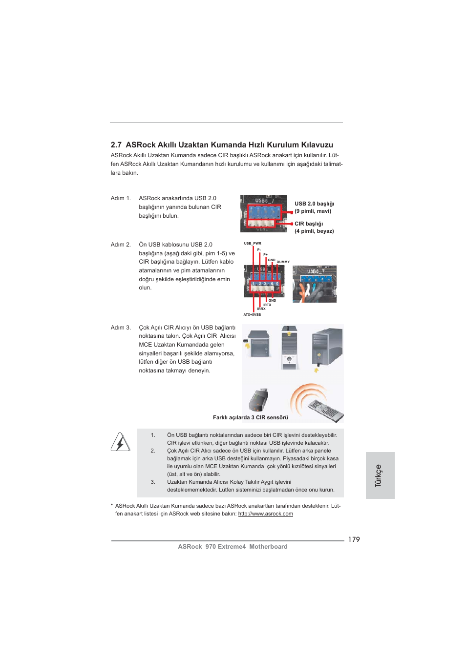 Türkçe | ASRock 970 Extreme4 User Manual | Page 179 / 283