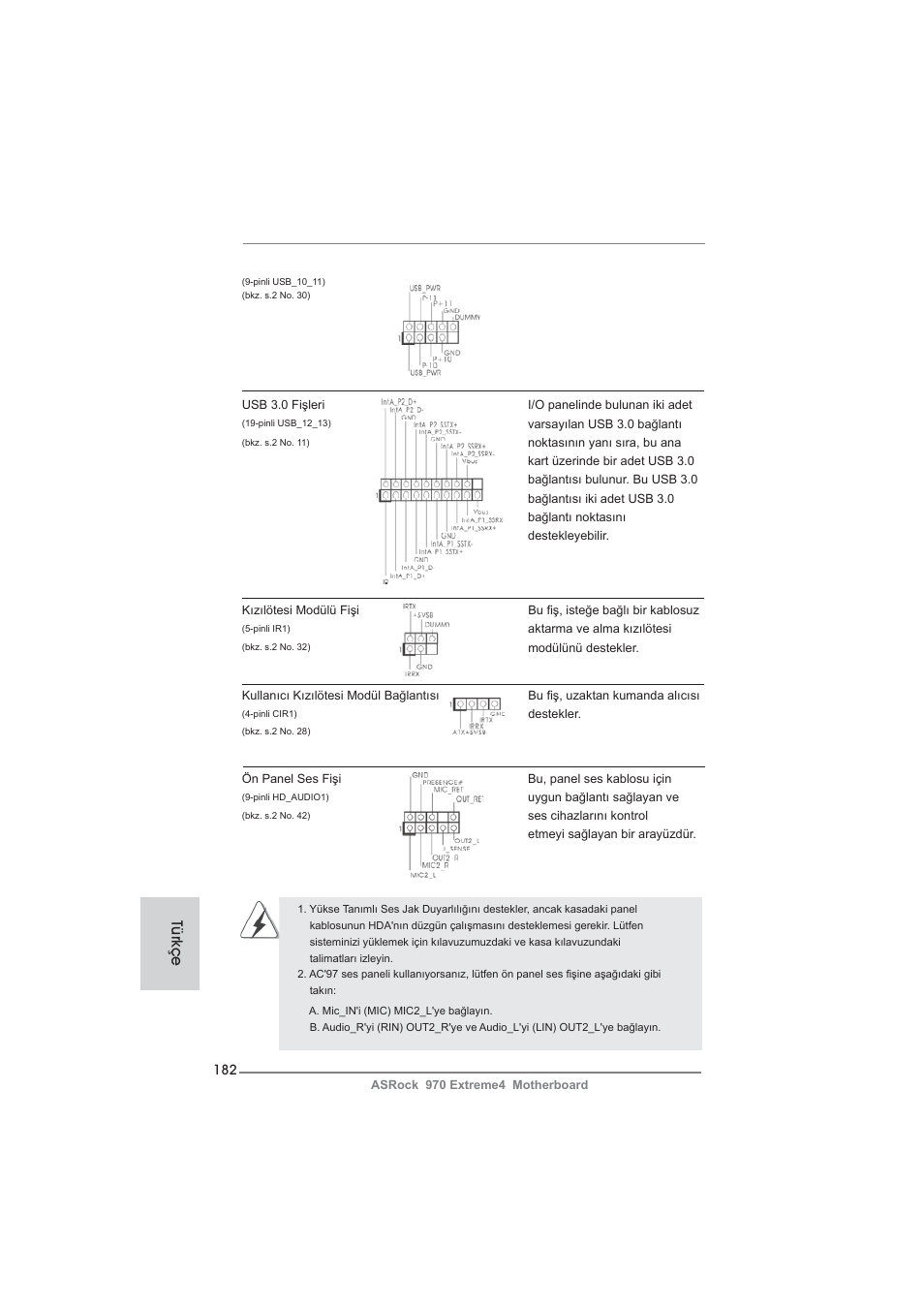 Türkçe | ASRock 970 Extreme4 User Manual | Page 182 / 283