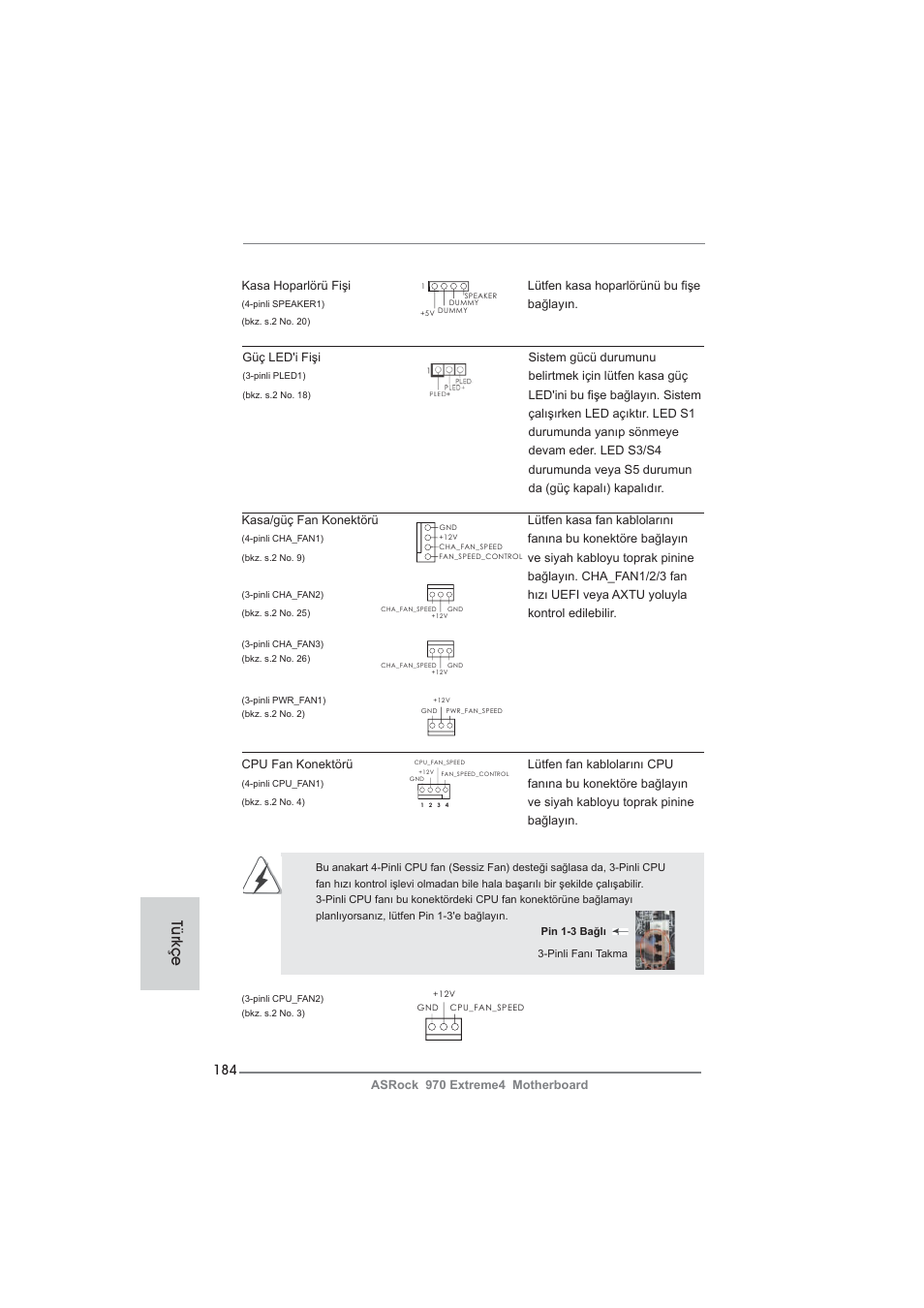 Türkçe | ASRock 970 Extreme4 User Manual | Page 184 / 283