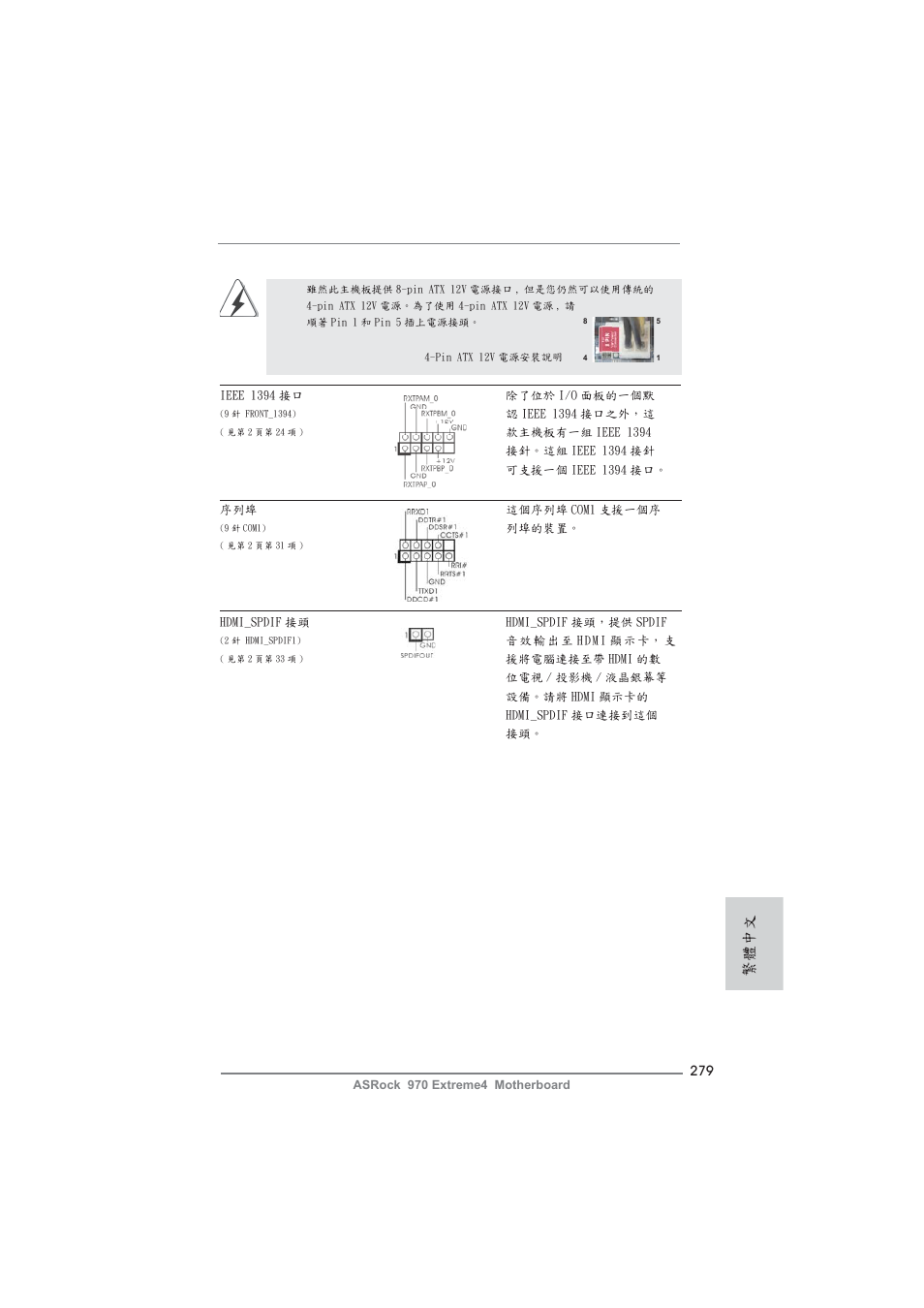 繁體中文 | ASRock 970 Extreme4 User Manual | Page 279 / 283