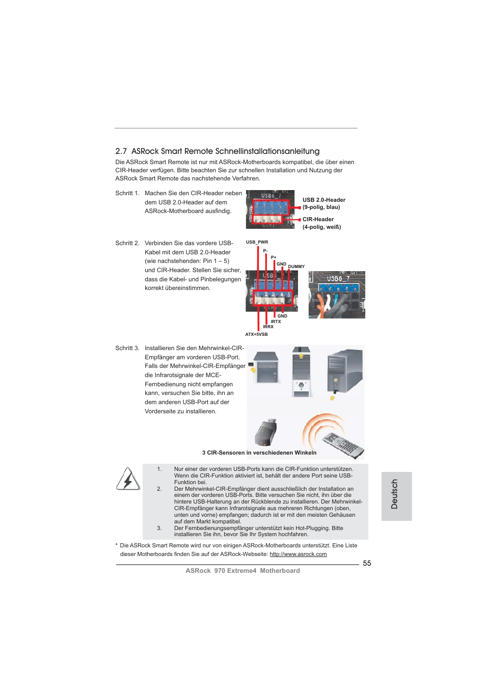 Deutsch | ASRock 970 Extreme4 User Manual | Page 55 / 283