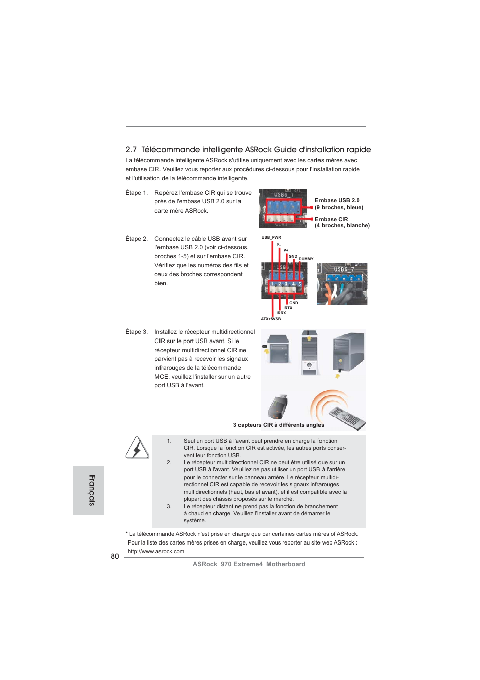 Français | ASRock 970 Extreme4 User Manual | Page 80 / 283