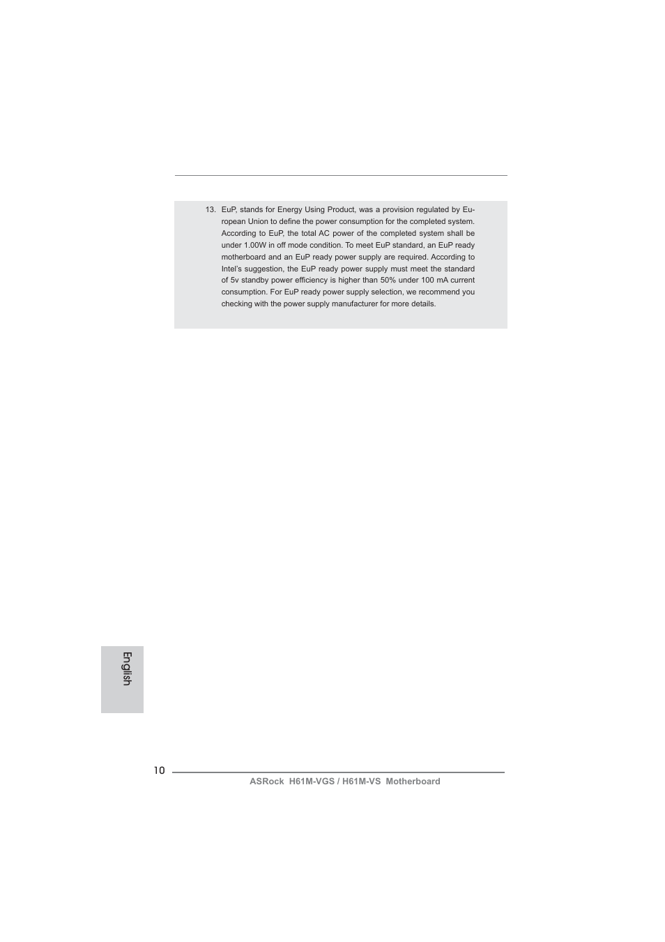 ASRock H61M-VS User Manual | Page 10 / 144