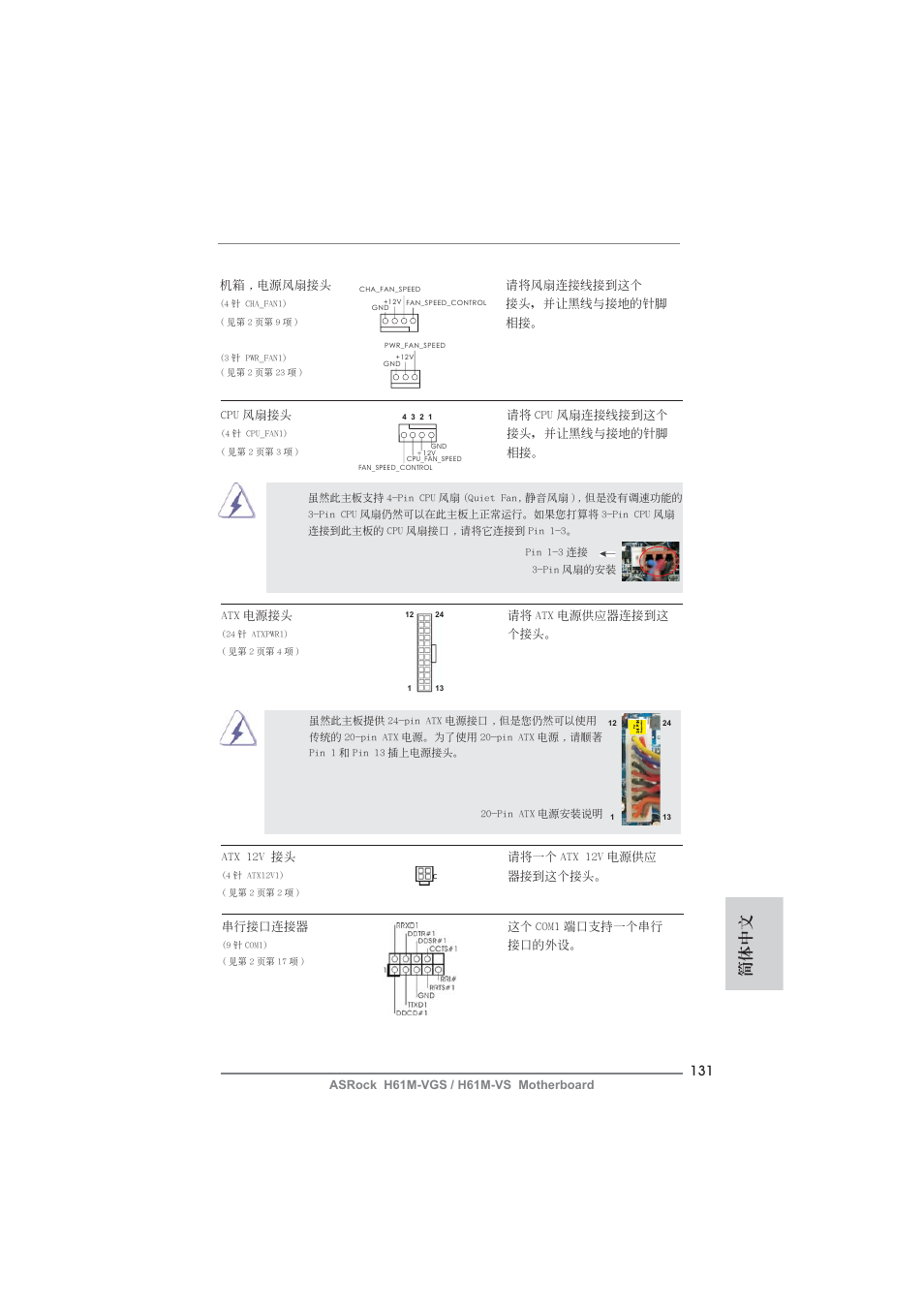 簡體中文 | ASRock H61M-VS User Manual | Page 131 / 144