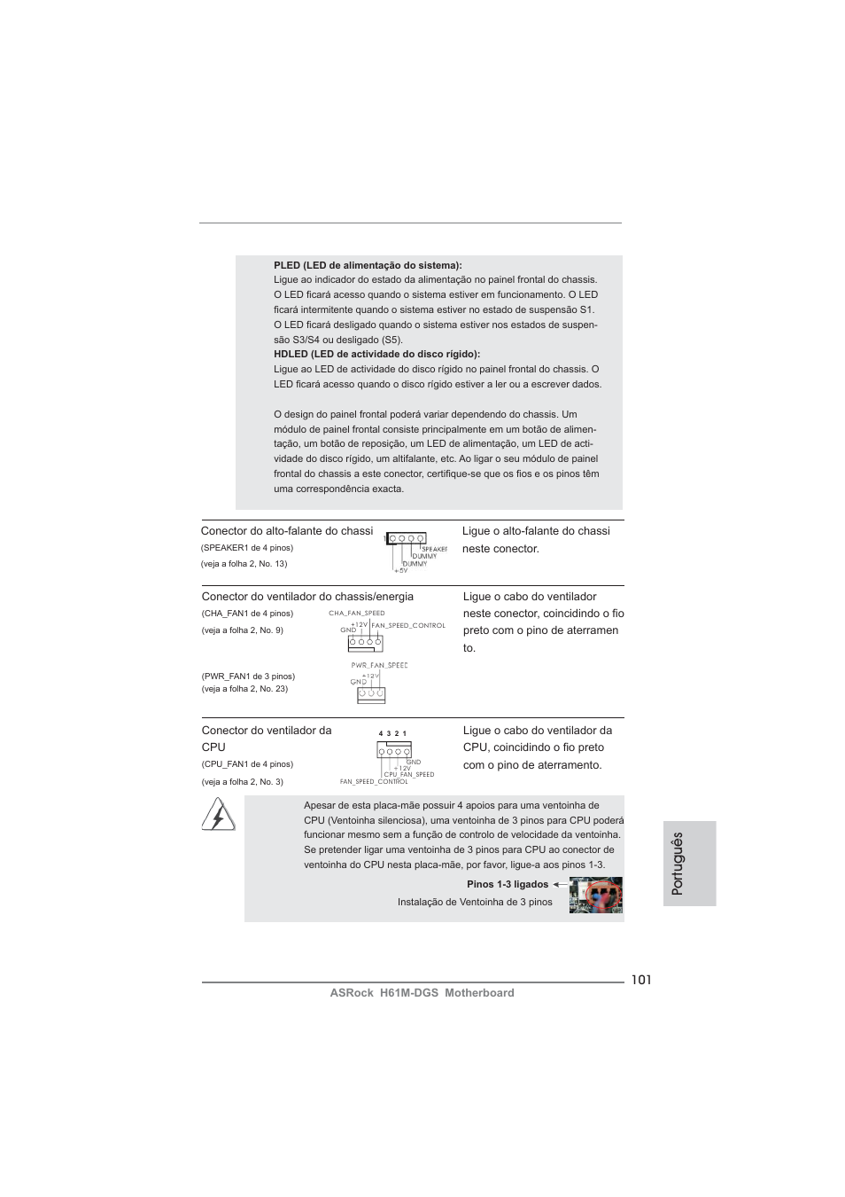 Po rtuguês | ASRock H61M-DGS User Manual | Page 101 / 165