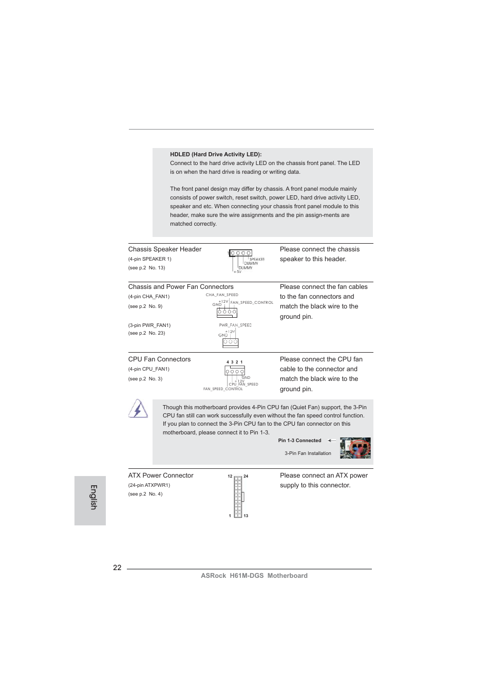 English | ASRock H61M-DGS User Manual | Page 22 / 165