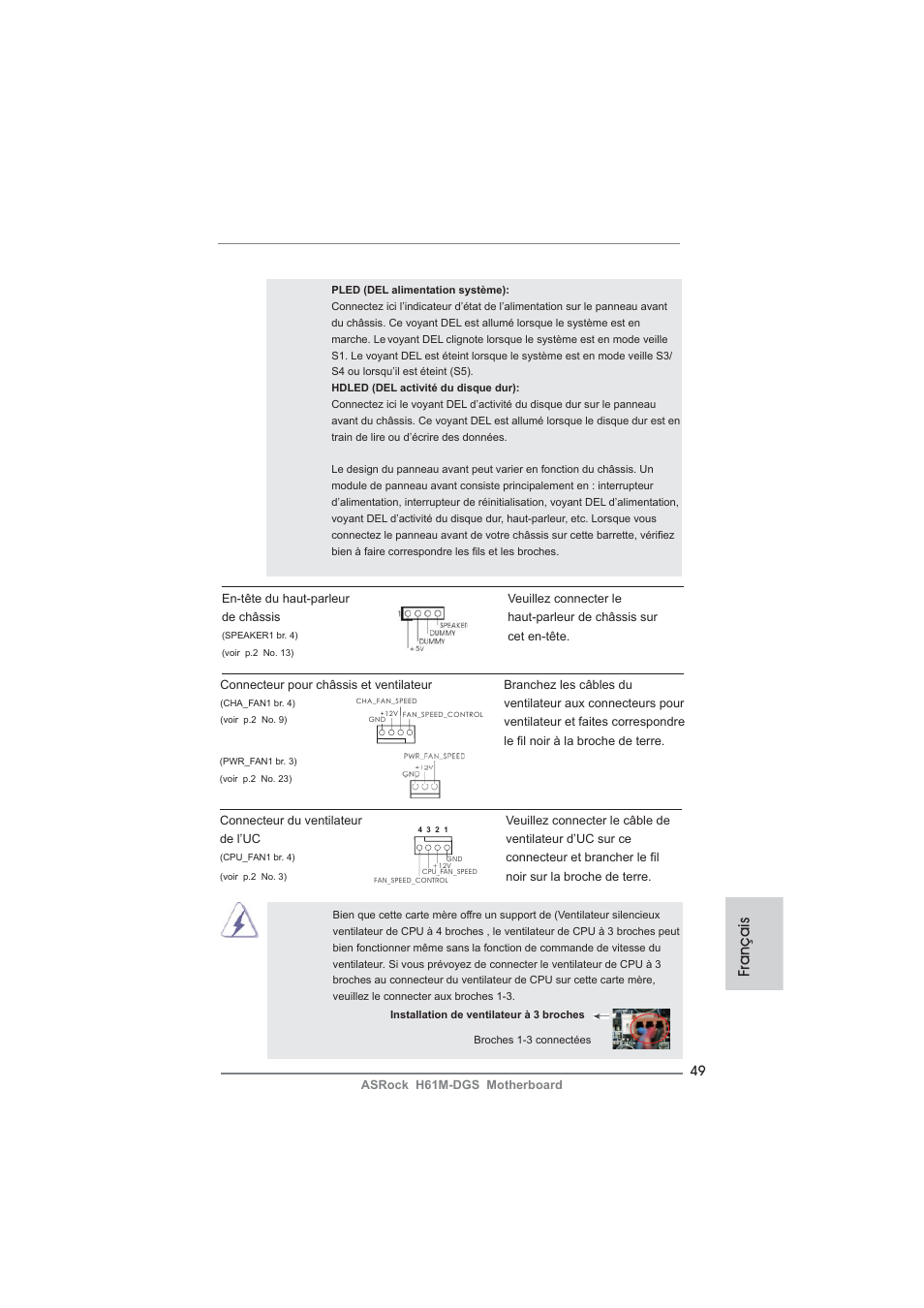 Français | ASRock H61M-DGS User Manual | Page 49 / 165
