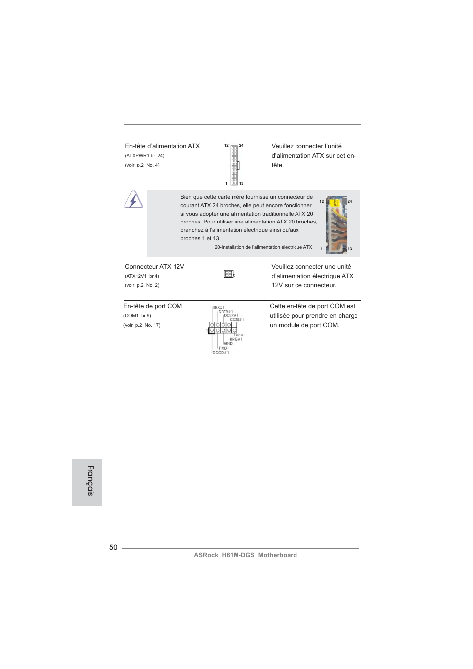 Français | ASRock H61M-DGS User Manual | Page 50 / 165