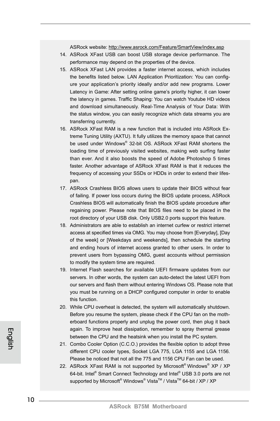 English, Asrock b75m motherboard | ASRock B75M User Manual | Page 10 / 204
