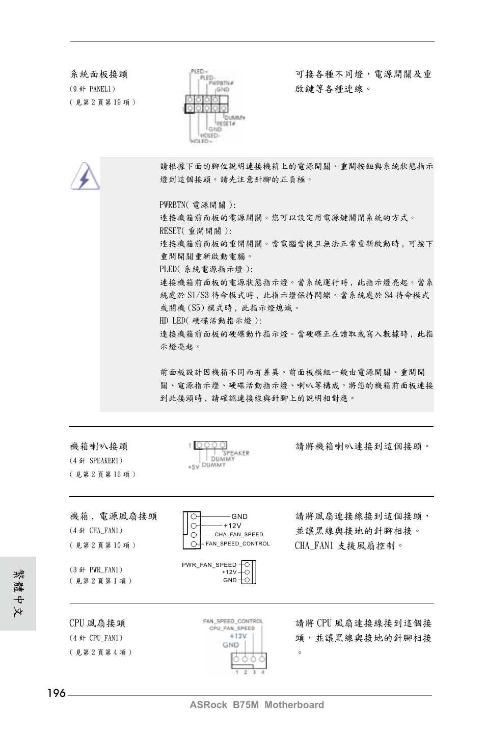 繁體中文 | ASRock B75M User Manual | Page 196 / 204