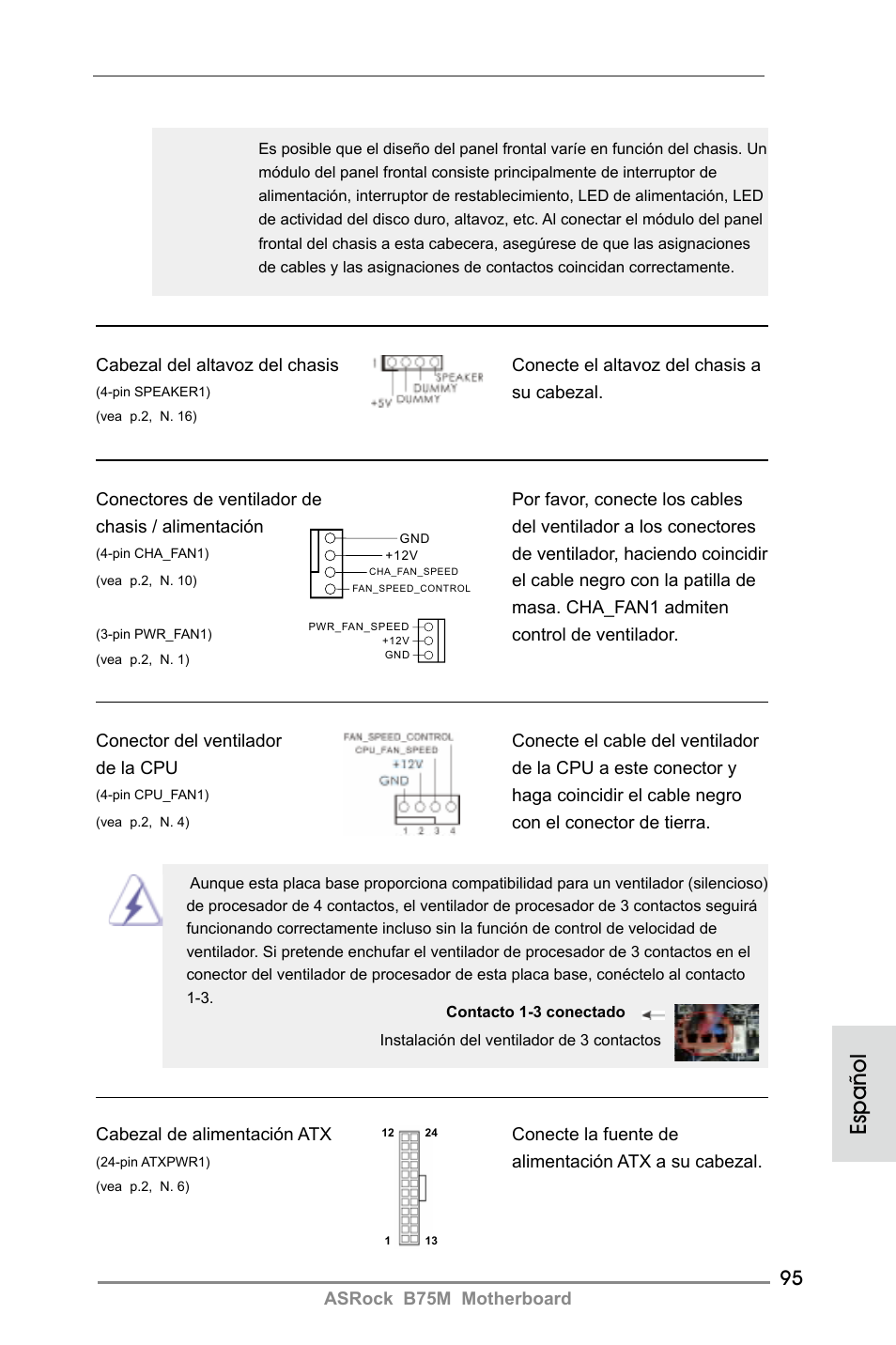 Español | ASRock B75M User Manual | Page 95 / 204