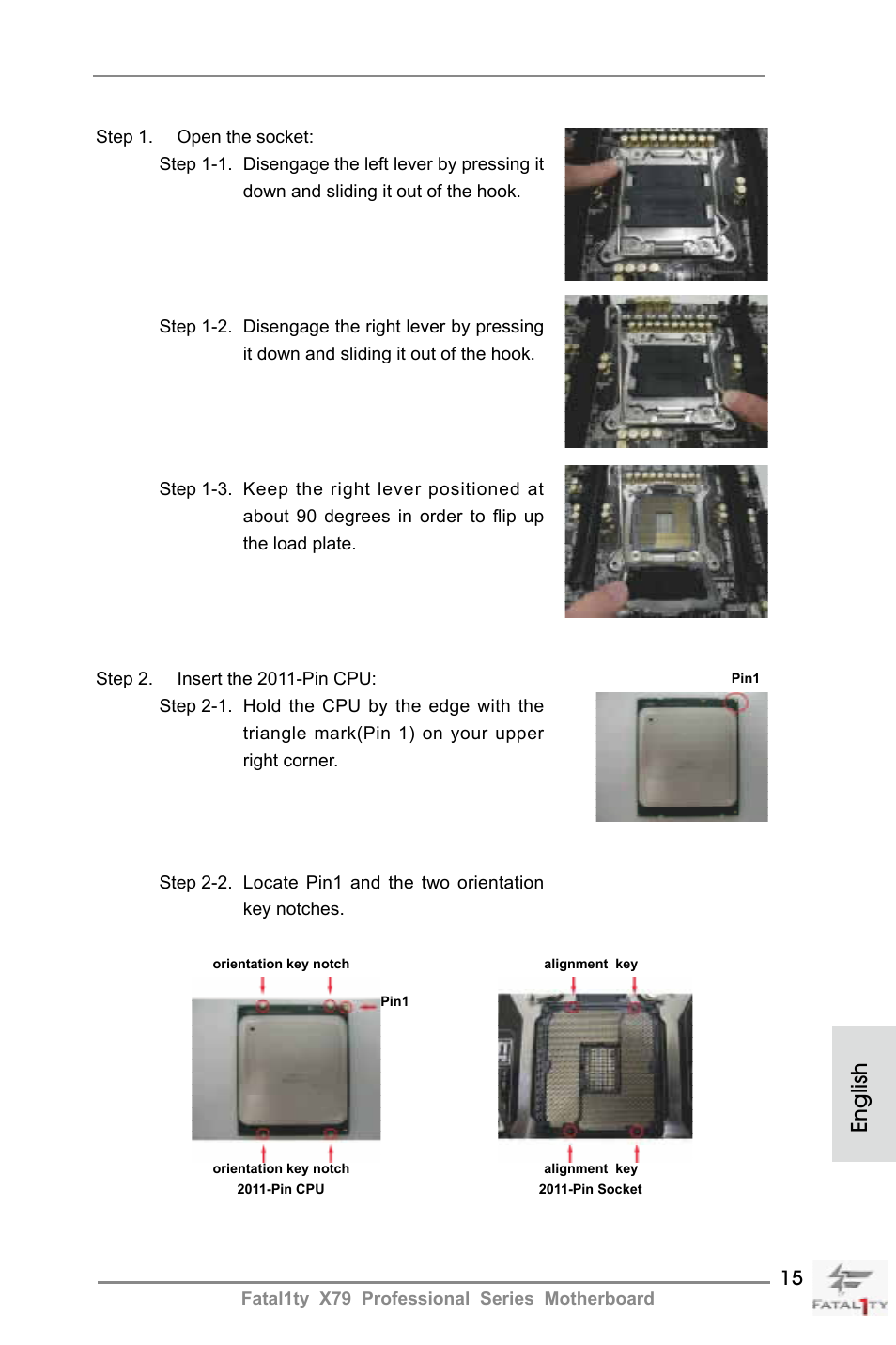 English | ASRock Fatal1ty X79 Professional User Manual | Page 15 / 238