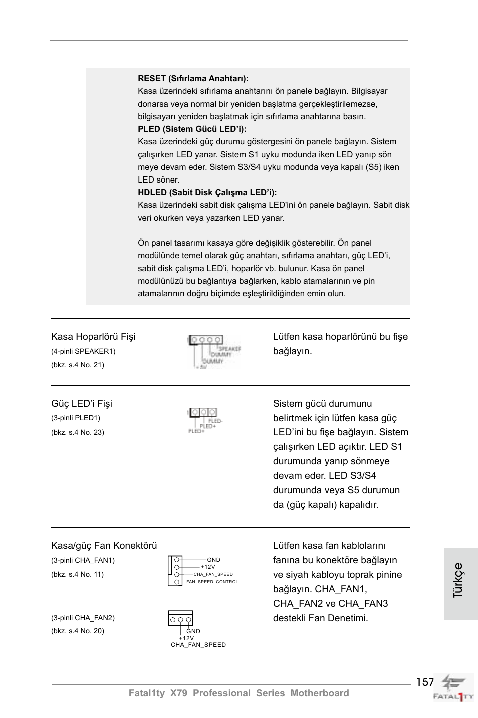 Türkçe | ASRock Fatal1ty X79 Professional User Manual | Page 157 / 238