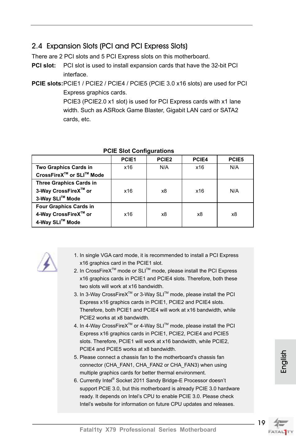 ASRock Fatal1ty X79 Professional User Manual | Page 19 / 238