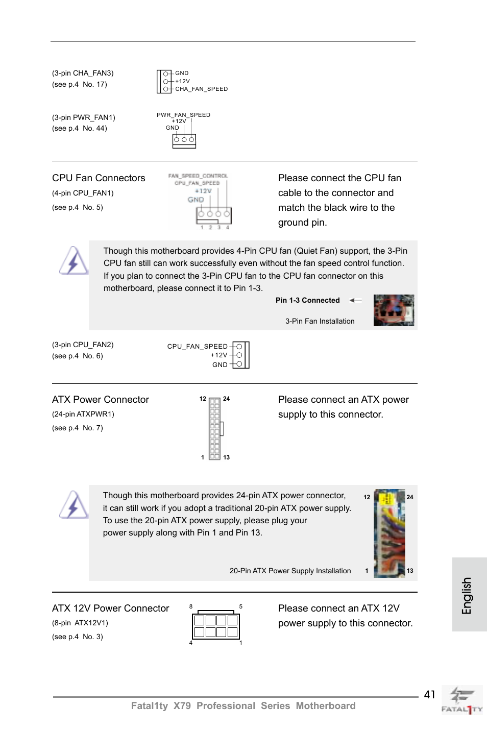 English | ASRock Fatal1ty X79 Professional User Manual | Page 41 / 238