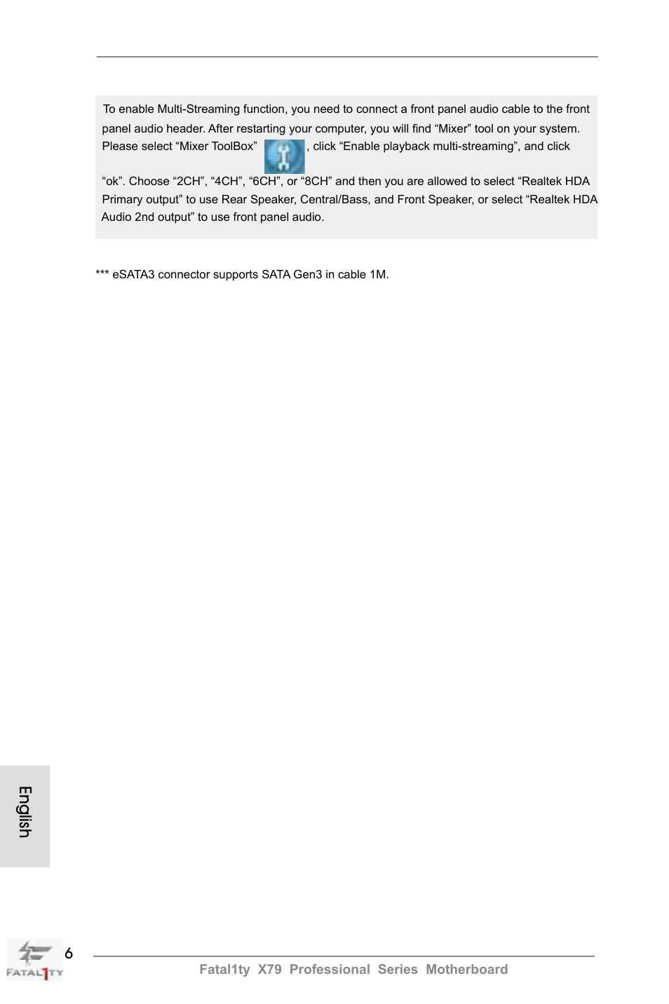 English | ASRock Fatal1ty X79 Professional User Manual | Page 6 / 238