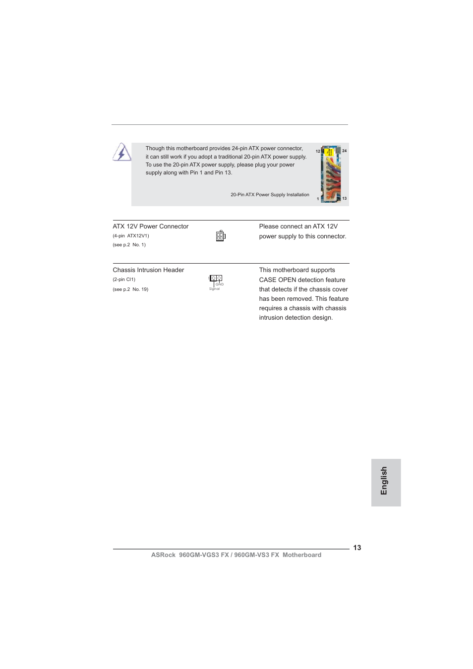 English | ASRock 960GM-VGS3 FX User Manual | Page 13 / 39