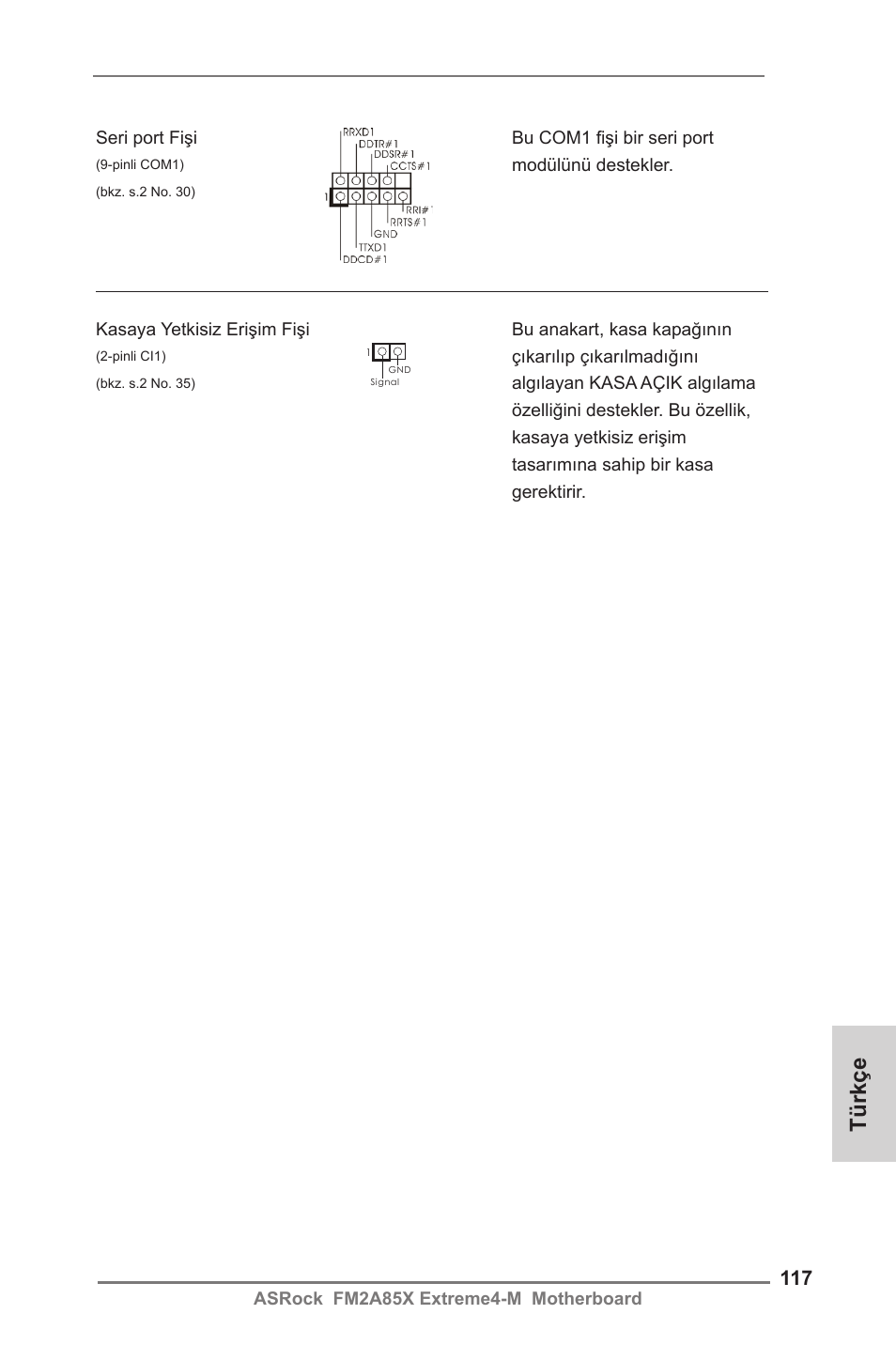 Türkçe | ASRock FM2A85X Extreme4-M User Manual | Page 117 / 176