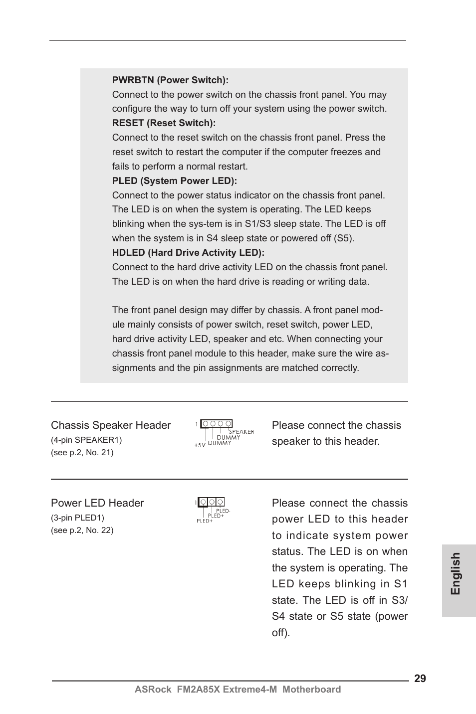 English | ASRock FM2A85X Extreme4-M User Manual | Page 29 / 176