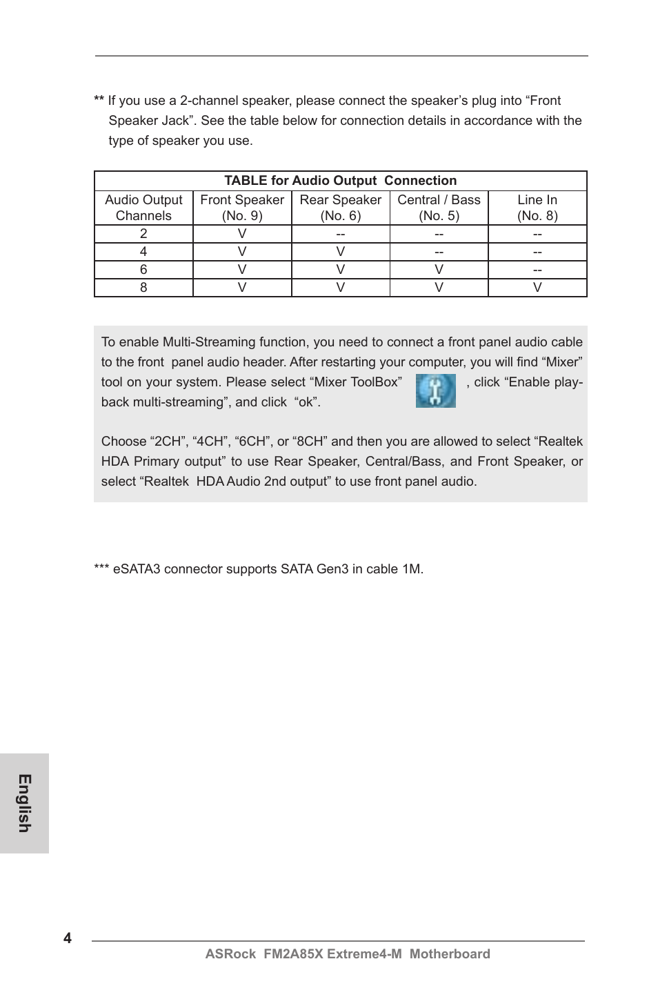 English | ASRock FM2A85X Extreme4-M User Manual | Page 4 / 176