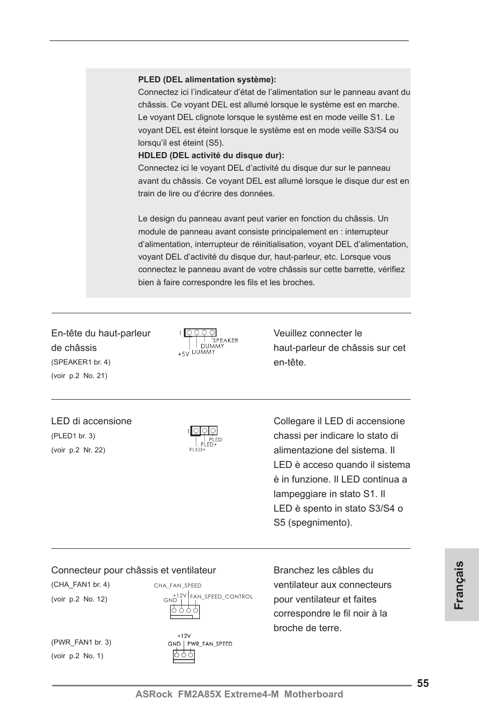 Français | ASRock FM2A85X Extreme4-M User Manual | Page 55 / 176
