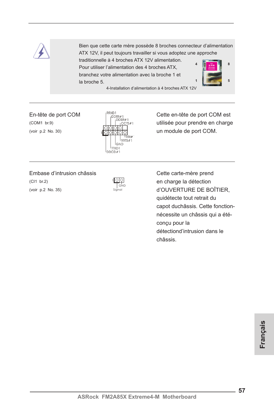 Français | ASRock FM2A85X Extreme4-M User Manual | Page 57 / 176