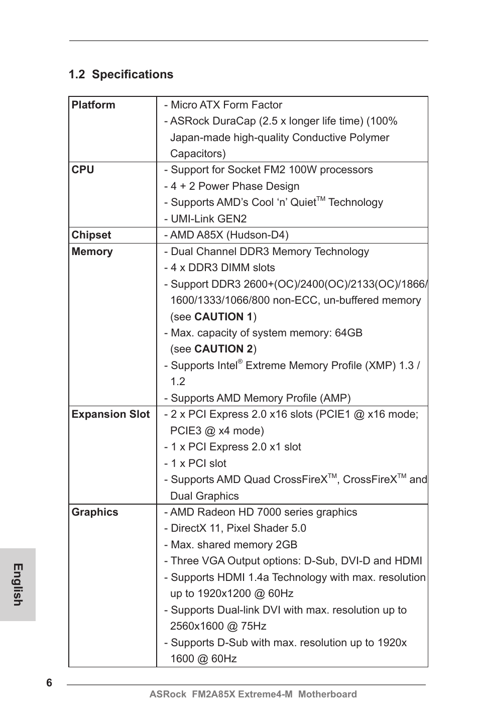 ASRock FM2A85X Extreme4-M User Manual | Page 6 / 176