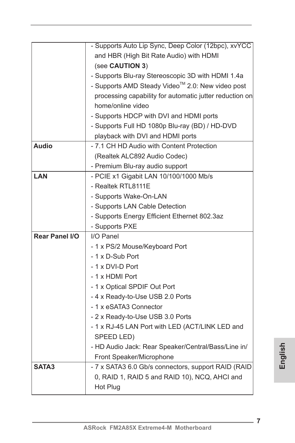 ASRock FM2A85X Extreme4-M User Manual | Page 7 / 176