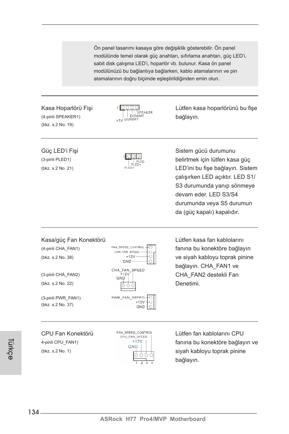 Türkçe | ASRock H77 Pro4__MVP User Manual | Page 134 / 208