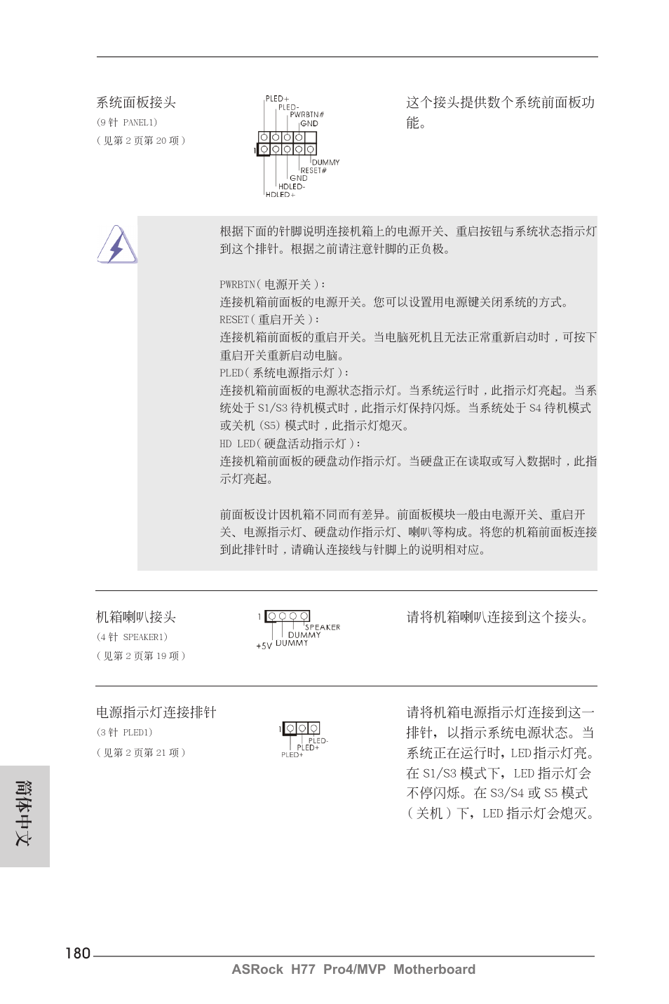 簡體中文 | ASRock H77 Pro4__MVP User Manual | Page 180 / 208