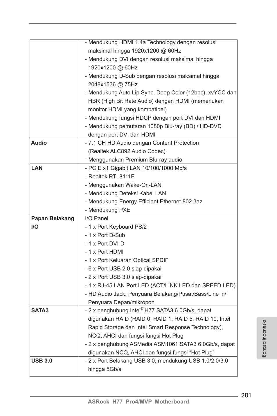 ASRock H77 Pro4__MVP User Manual | Page 201 / 208