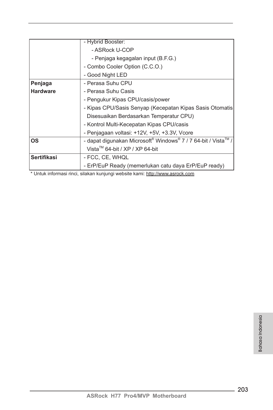 ASRock H77 Pro4__MVP User Manual | Page 203 / 208