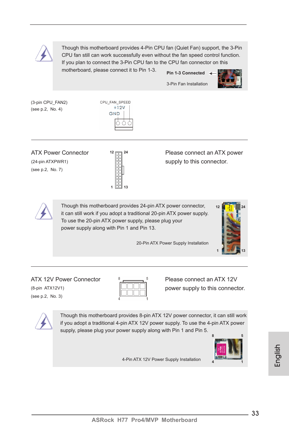 English | ASRock H77 Pro4__MVP User Manual | Page 33 / 208