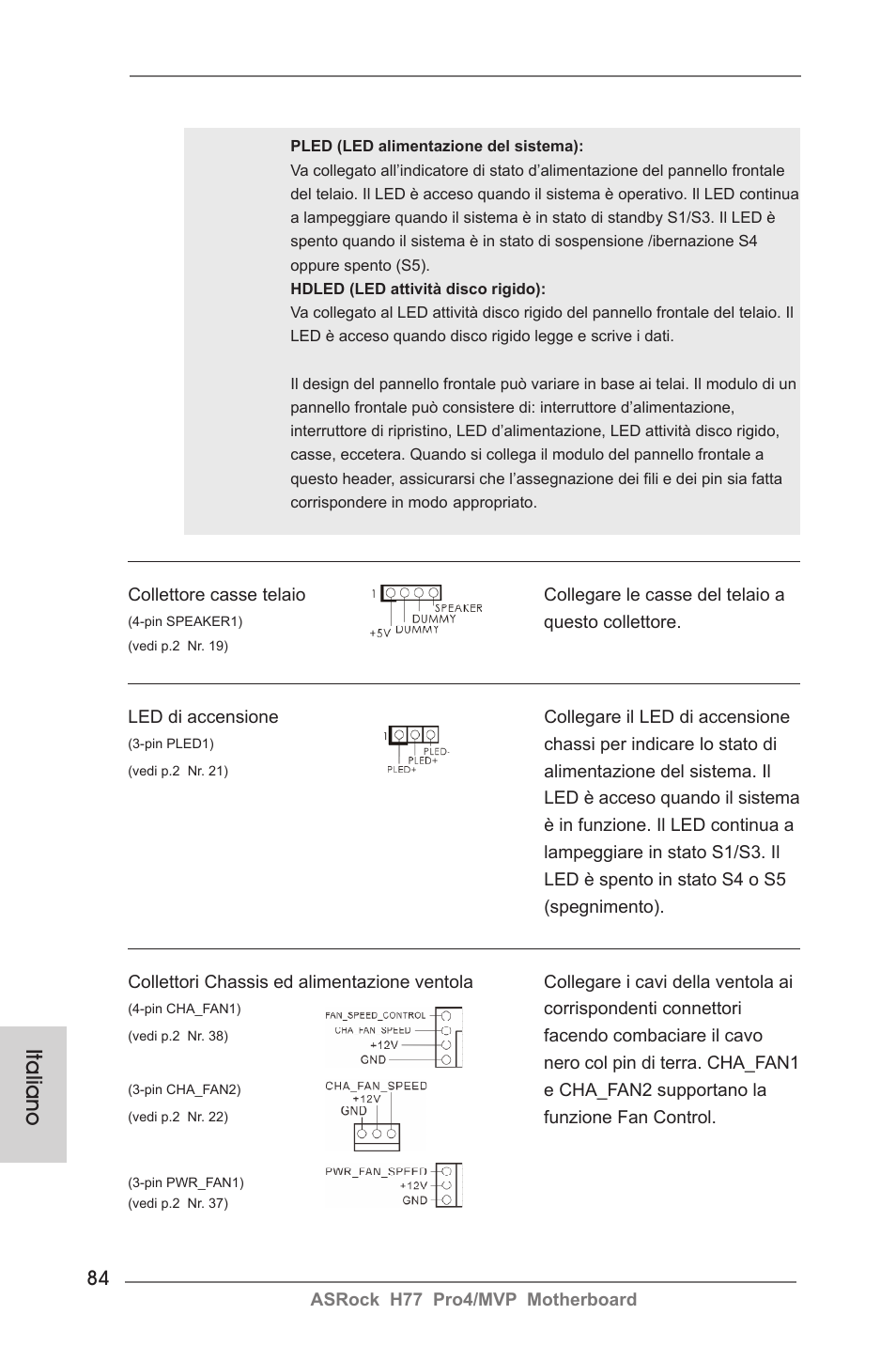 Italiano | ASRock H77 Pro4__MVP User Manual | Page 84 / 208