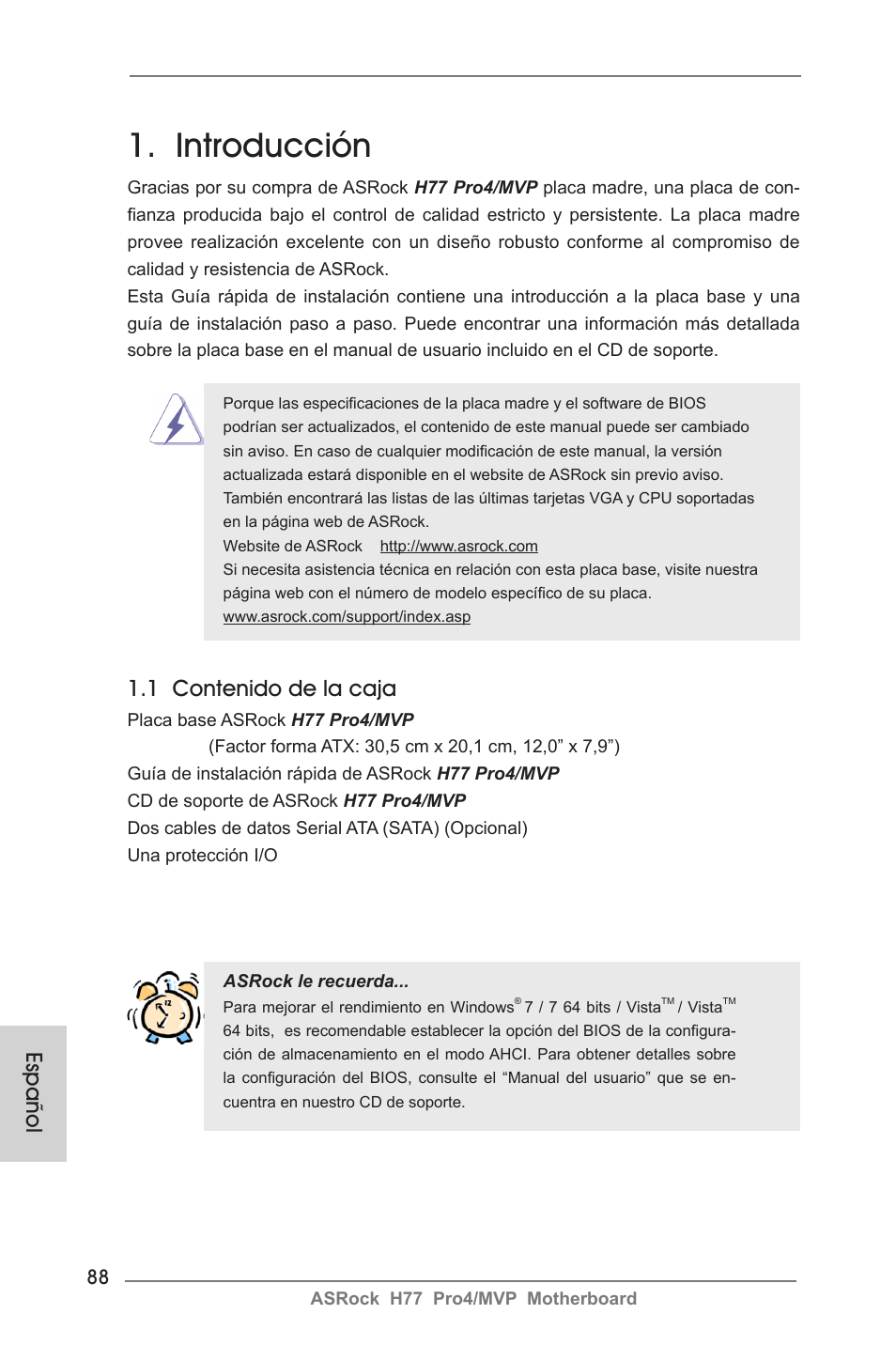 ASRock H77 Pro4__MVP User Manual | Page 88 / 208