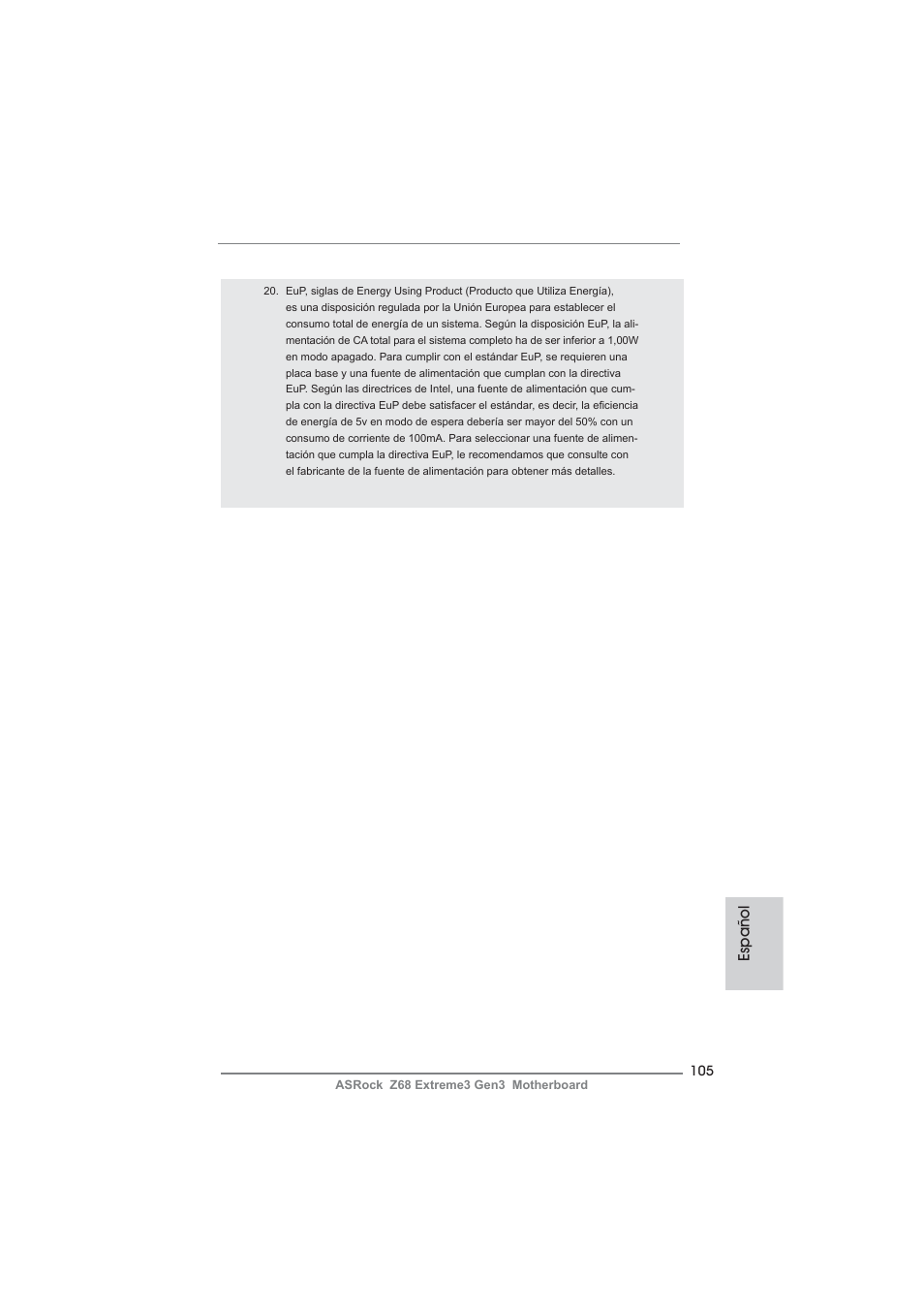 ASRock Z68 Extreme3 Gen3 User Manual | Page 105 / 217