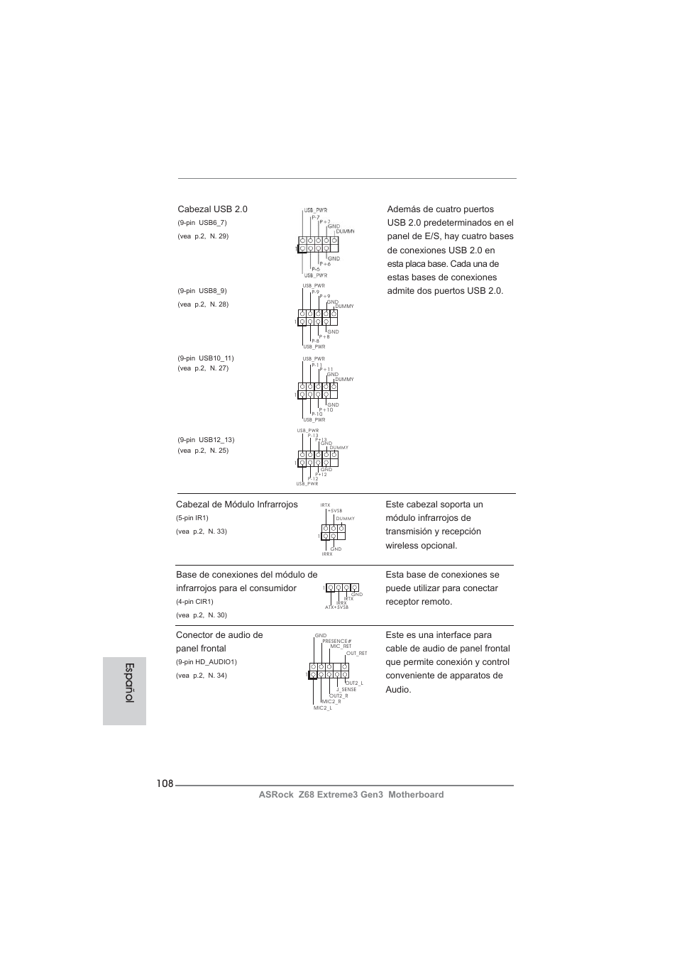 Español | ASRock Z68 Extreme3 Gen3 User Manual | Page 108 / 217