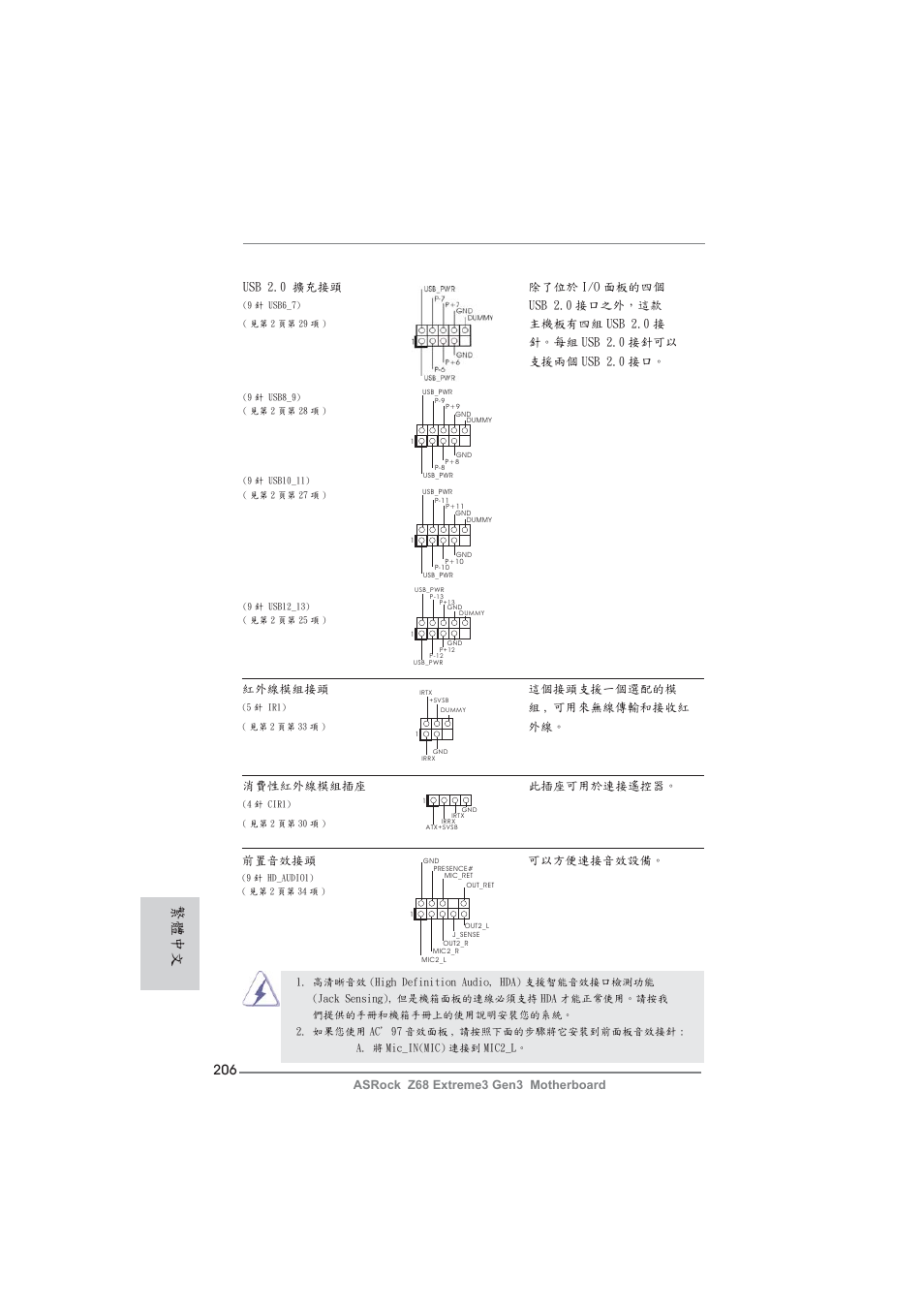 繁體中文 | ASRock Z68 Extreme3 Gen3 User Manual | Page 206 / 217