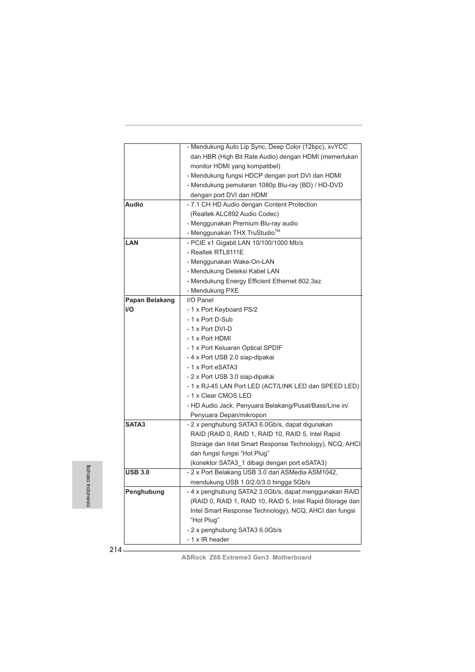ASRock Z68 Extreme3 Gen3 User Manual | Page 214 / 217