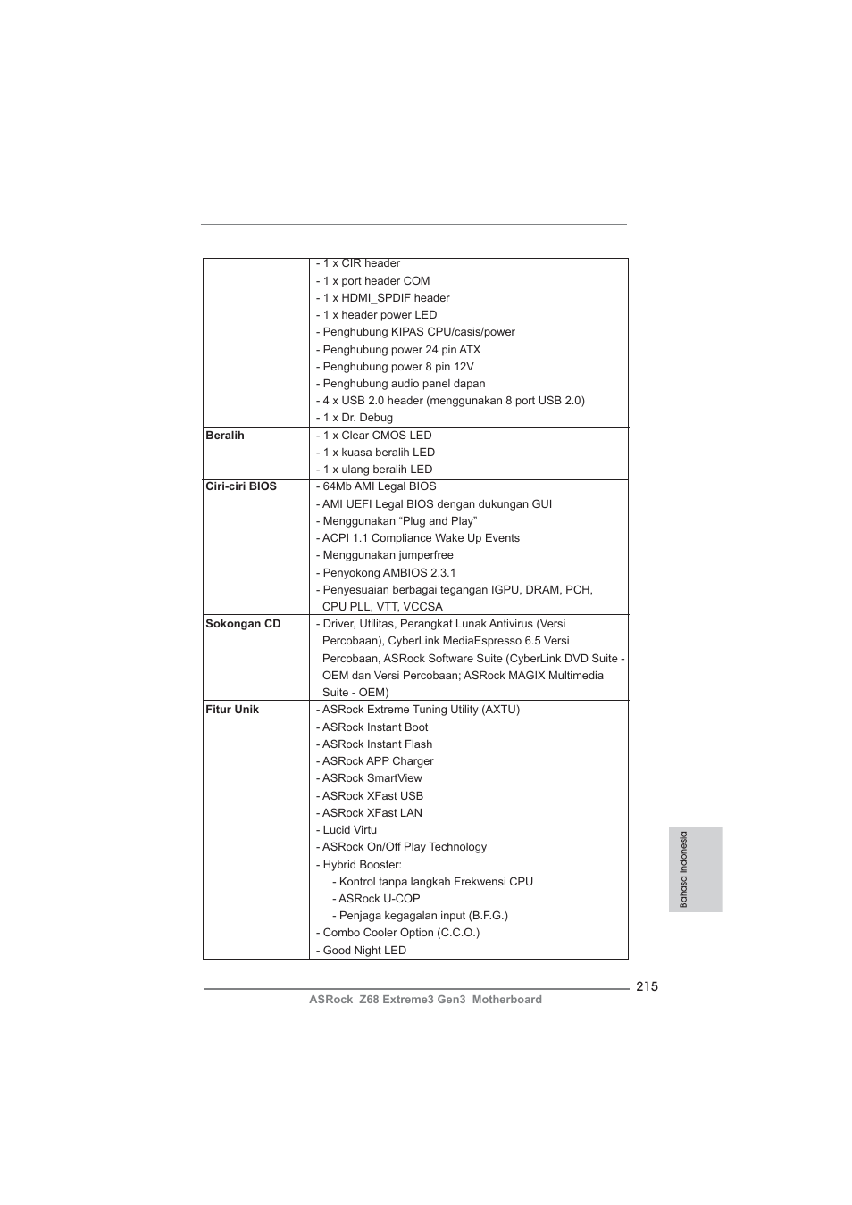 ASRock Z68 Extreme3 Gen3 User Manual | Page 215 / 217