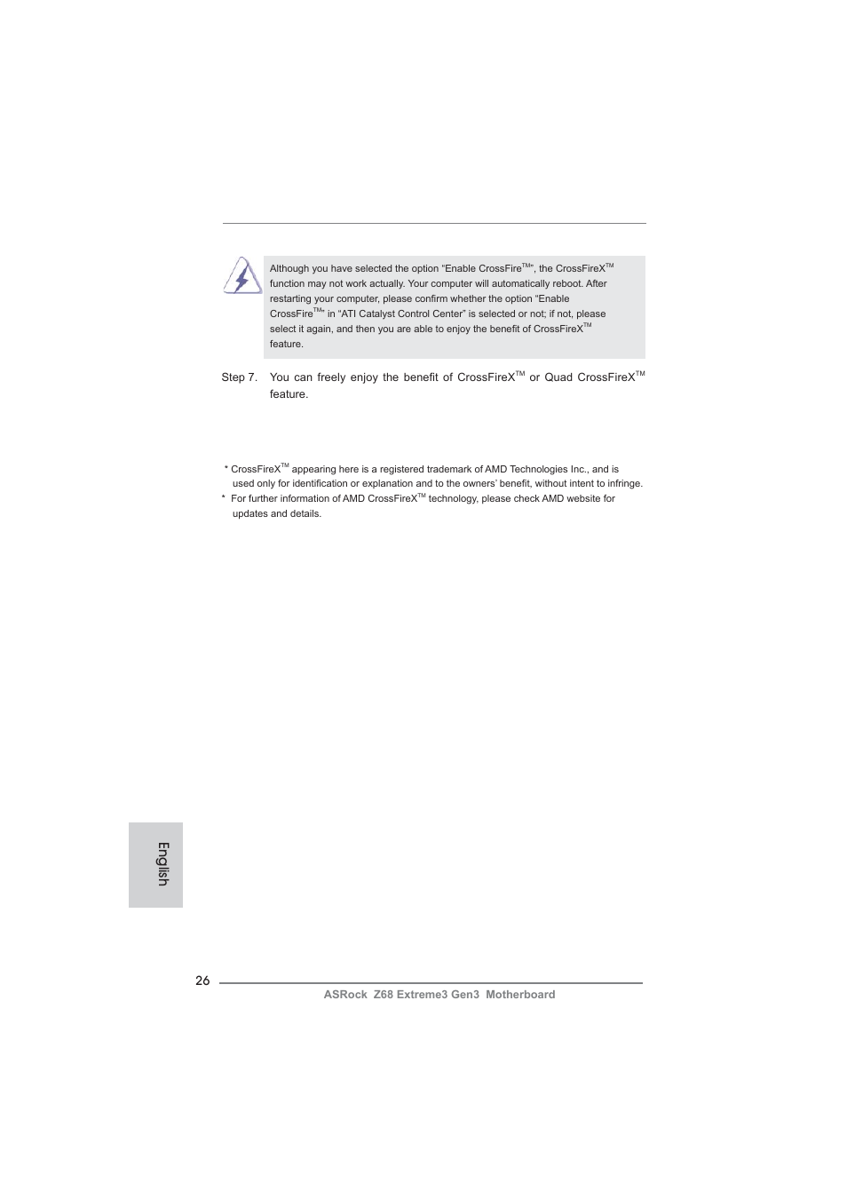 English | ASRock Z68 Extreme3 Gen3 User Manual | Page 26 / 217